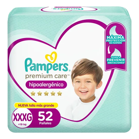 1 Paquete Pañales Pampers Premium Care Talla Xxxg 52 Und Sin Género