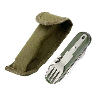 Conjunto De Talheres De Acampamento Em Aço InoxidĂĄvel Multif Conjunto De Talheres De Acampamento Em Aço InoxidĂĄvel Multif