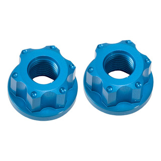 Wa 2x Tuercas De Eje De Cubo De Rueda De Bicicleta, Azul Wa 2x Tuercas De Eje De Cubo De Rueda De Bicicleta, Azul