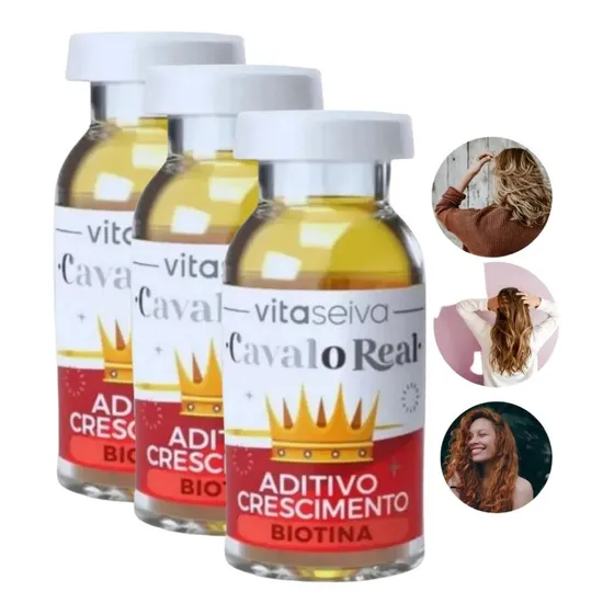 Crecimiento Capilar Recuperación Del Cabello Biotina X 3