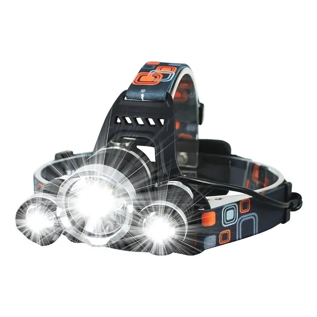 Linterna Minero Led Recargable 220v + 12v Camping Pesca Ax ® Color de la linterna Negro Color de la luz Blanco
