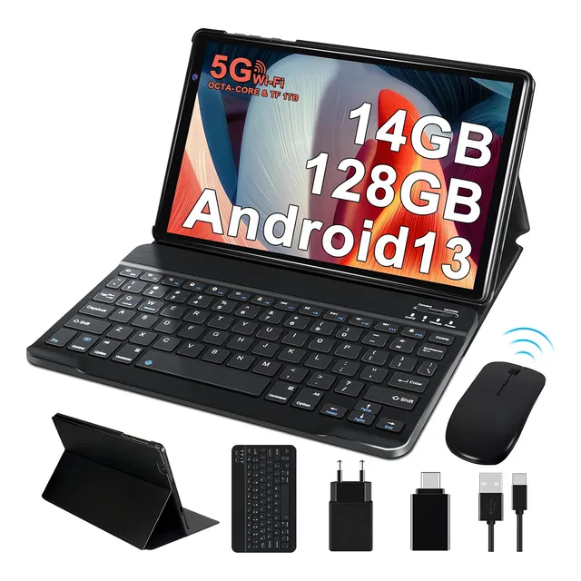 Tablet Erok Q3 Pro 2024 10.1'' 14GB RAM 128GB con accesorios