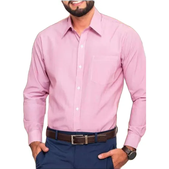 Camisas Unicolor Hombre 
