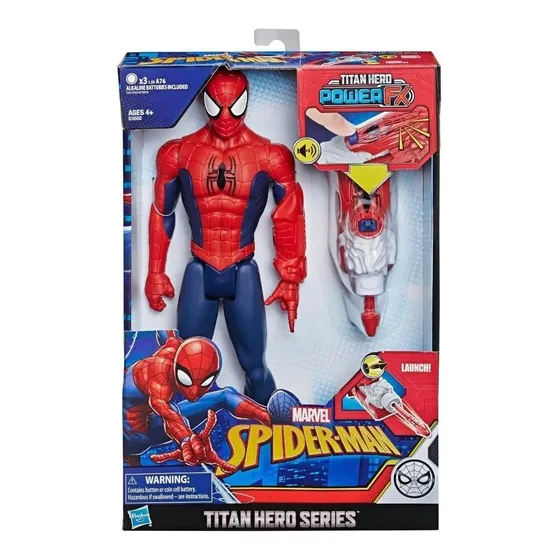 Spiderman Titan Hero Power Fx Con Lanzador De Brazo