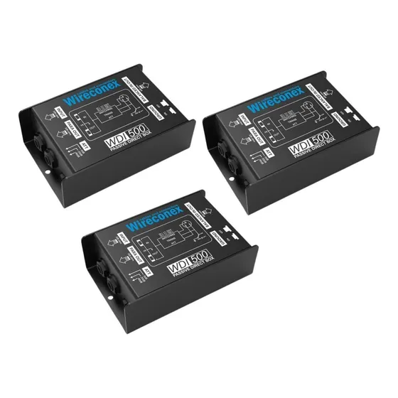 Kit 3 Direct Box Passivo Wirec Wdi 500 Casador De Impedância