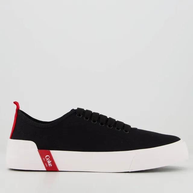 Tênis Coca Cola Charlotte Canvas Preto