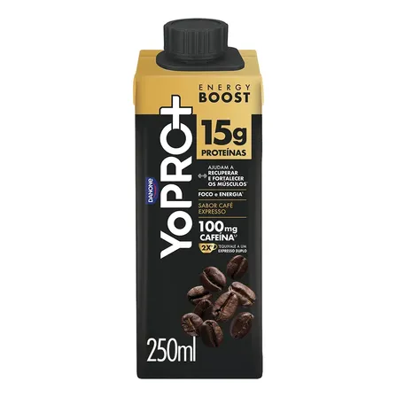 YoPRO Energy Boost UHT Café Expresso 15g de Proteínas 250ml