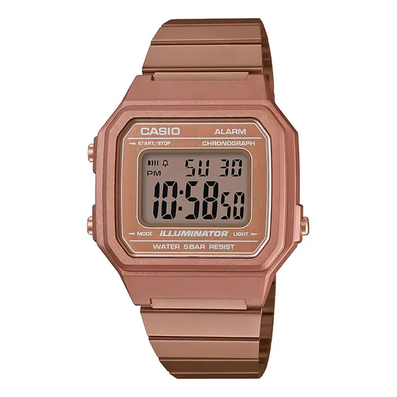 Reloj Casio Vintage Para Mujer Color Rosa B-650wc-5avt