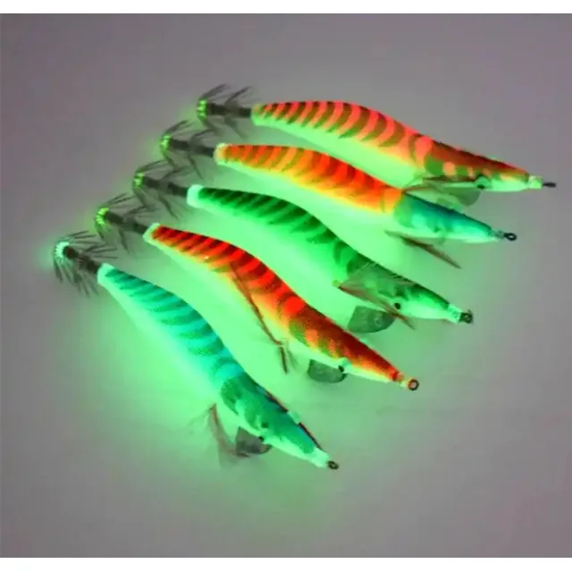 Señuelos Poteras Calamar 7 Y 9 Cm Fluorescentes