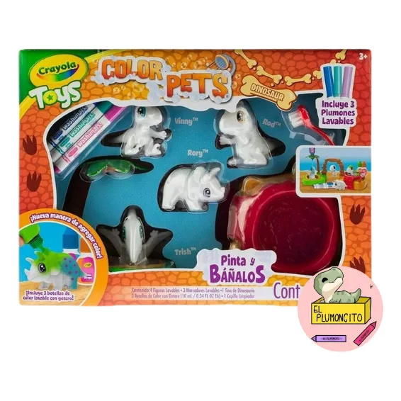 Set Color Pets Dinosaurios Crayola