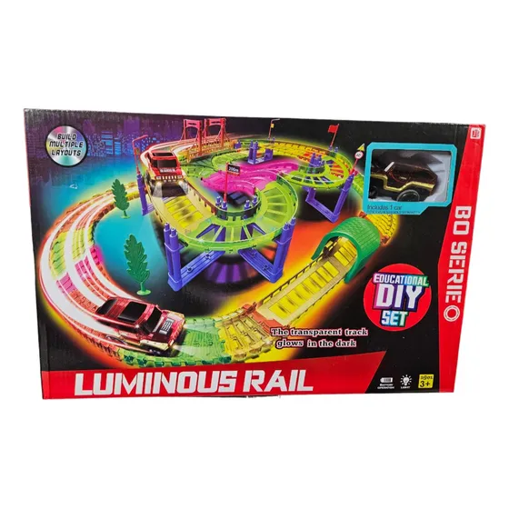 Pista Mágica Flexible Track Noctilucent Con Puente 120 Pcs
