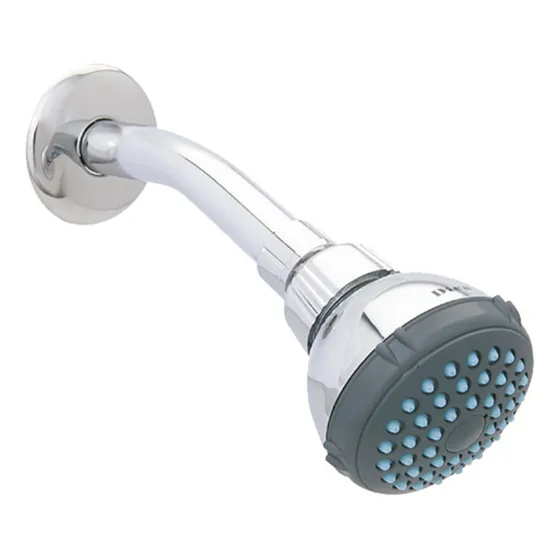 Regadera ecológica con Brazo y Chapetón Limpia Fácil Dica 4506bv Acabado Cromado Color Plateado