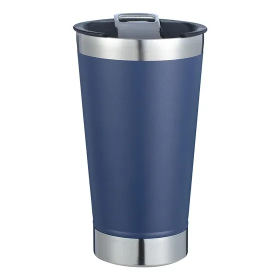 Copo Térmico Inox Cerveja. Cup Aço Bebidas Quentes com Tampa e Abridor Caneca de Café 473 ml