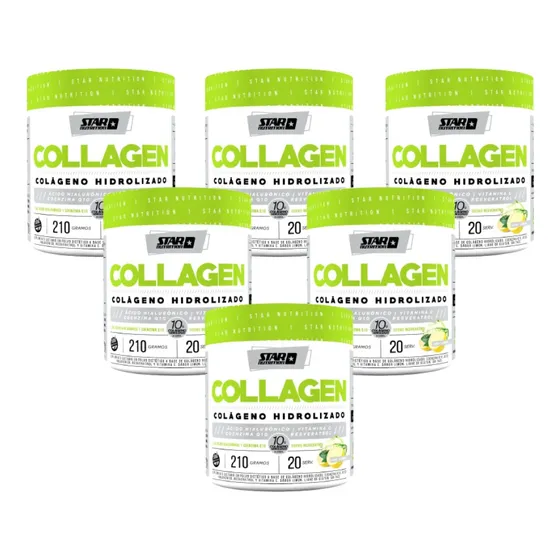 Star Nutrition Colageno Hidrolizado - Limón 210g X 6 Unid.