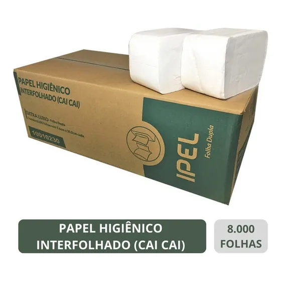 Papel Higiênico Cai Cai Extra Luxo F/dupla De 8000 9cx20,5cm