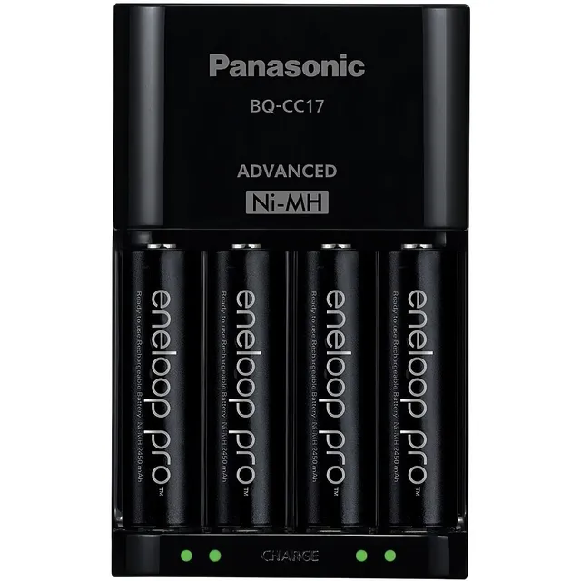 Cargador Baterias Recargable Panasonic Eneloop Pro Con 4x Aa