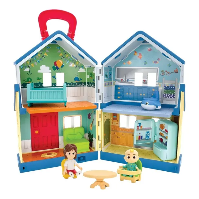 Cocomelon Casa Deluxe Familiar Valija Mas Accesorios Sonido Color Verde