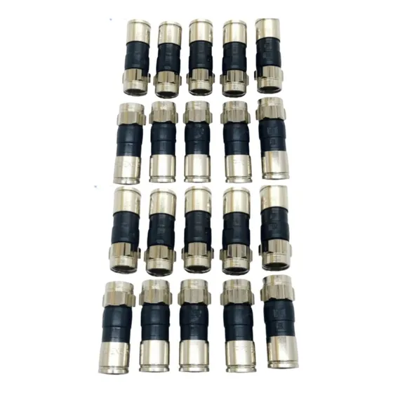 Conector Rg6 A Compresion Para Cable Coaxial Television 