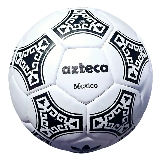 Pelota De Fútbol Cuero Azteca Conmemorativa México 86