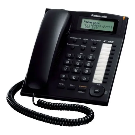 Teléfono Panasonic  Kx-ts880b Fijo - Color Negro Negro