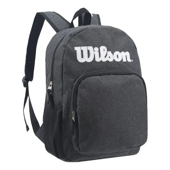 Mochila 16 Gym Escolar Urban Street Negra Wilson 65.11025bl Diseño De La Tela Lisa