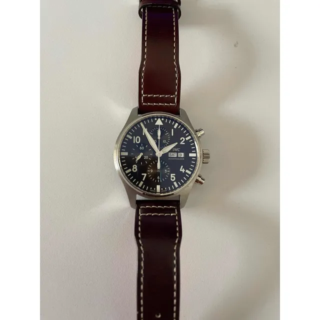Reloj Iwc Chronogrph Negro Acero Edición Esp El Principito