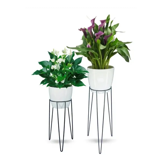 Soportes De Hierro De 80 Con Maceta Premium Del 27 Deco