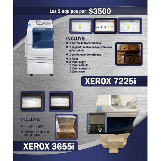 Xerox 7225i Y Xerox 3655i