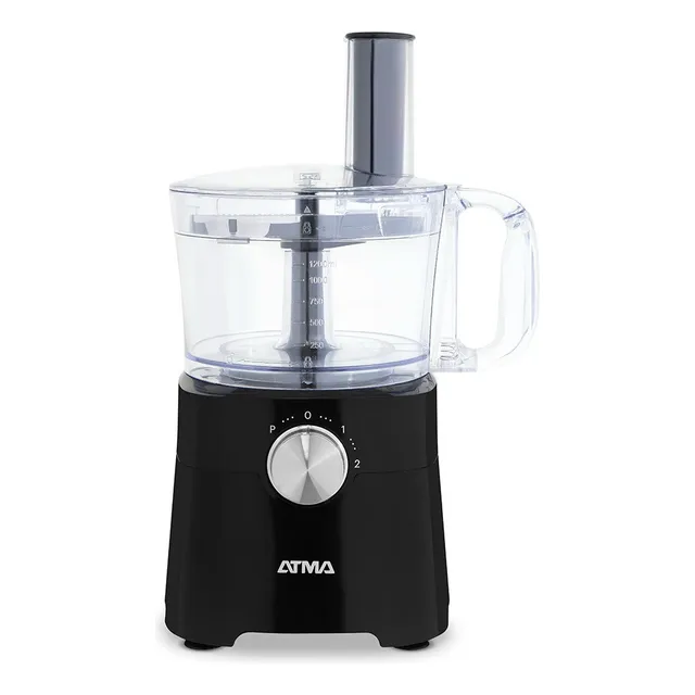 Multiprocesadora Atma 9 en 1 con jarra licuadora, picadora LP8426AP 600w Negra