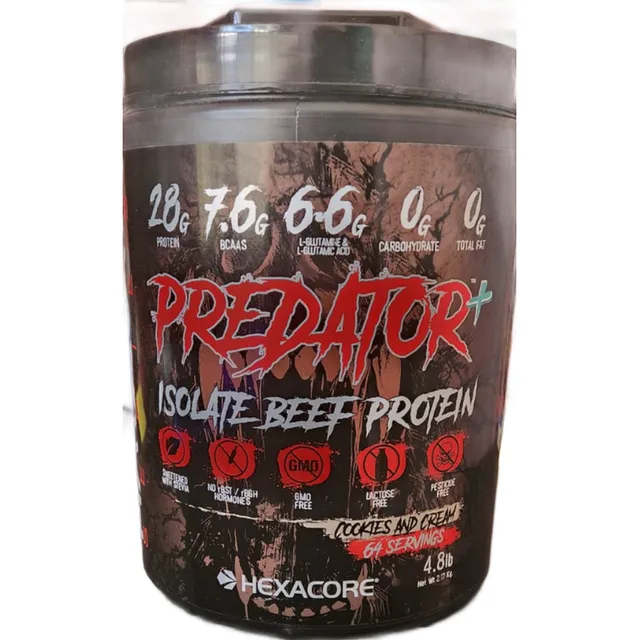 Proteina De Carne Predator Cookies And Cream 4.8lb Hexacore Cookies And Cream