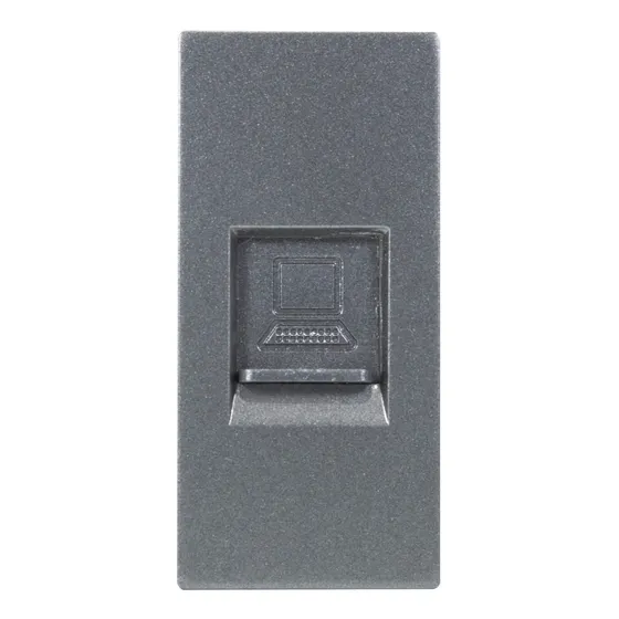 Toma A Jack Rj45 Lucek Colors Conexion 1 Modulo Anonizado