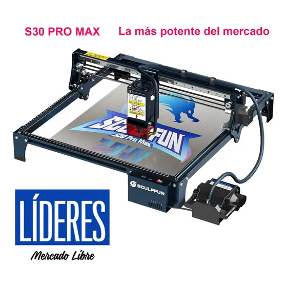 Máquina Laser Sculpfun S30 Pro Max Perfecta Para Sellos Y +