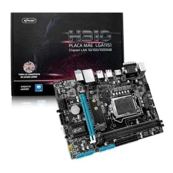 Placa Mãe Lga1151 Chipset H310 I3/i5/i7/pentium/celeron Ddr4