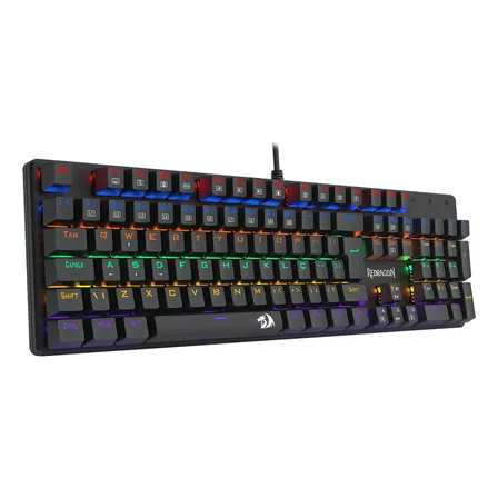 Teclado Redragon Valheim Rainbow Switch Brown K608-r Pt-brown Preto Português Abnt2