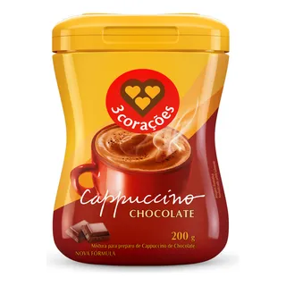 Cappuccino Chocolate Pote 200 G 3 CoraçÔes Cappuccino Chocolate Pote 200 G 3 CoraçÔes