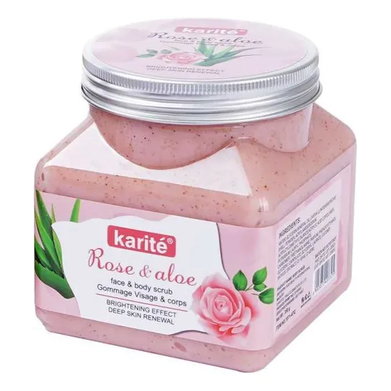 Exfoliante Facial Y Corporal De Rosas Y Aloe