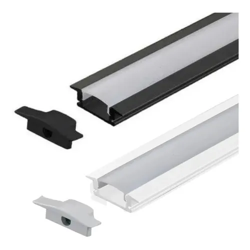Perfil Led Marcenaria Embutir Para Fita Led Branco 2 Metros Cor da luz Branco sem fita Tensão de operação 12V 127/220V