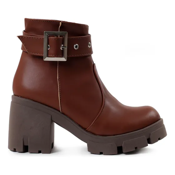 Botines Vaqueros Botas Mujer De Tacón Con Plataforma Chunky