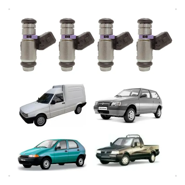Kit 4 Bico Injetor Fiat Meca Mbz065(iwp065) Palio