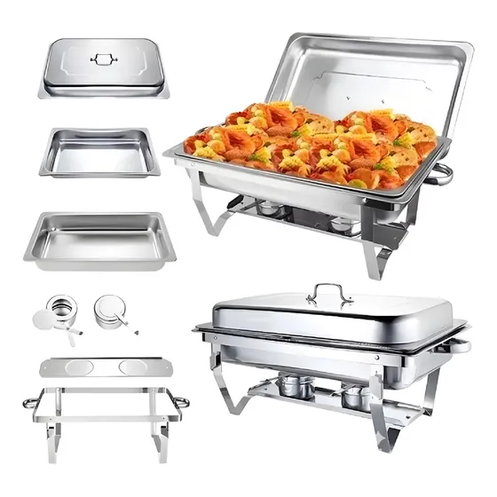 Bufetera Acero Inoxidable 11 L Vaporeras Banquetes Evento