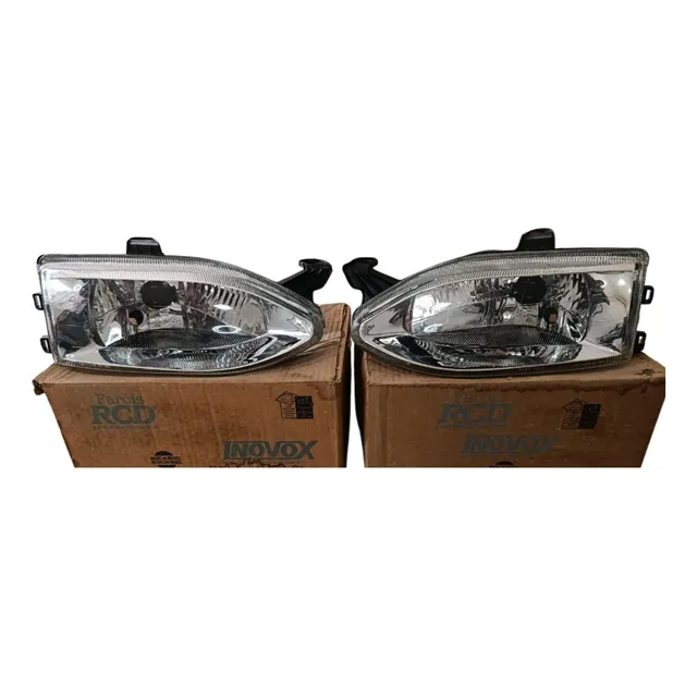 Faro Delt. Izq/ Der Fiat Palio Young 96-00 Aro Cromado