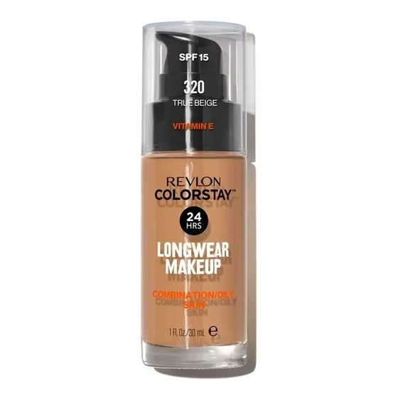 Base De Maquillaje Revlon Colorstay Combination Oil Skin Tono OIL 320 10 TRUE BEIGE