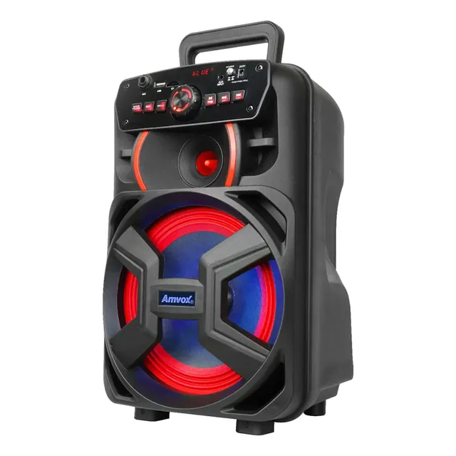 Caixa De Som Portátil Bluetooth Com Led Amvox Aca 221