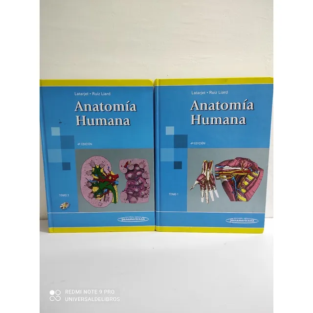 Libro Anatomía Humana 4ta Edicion (2 Tomos) Autor Latarjet