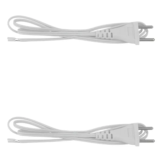 Cordão Rabicho Paralelo 2x0,50 Plug 2p Abajur 1,50m Unidade