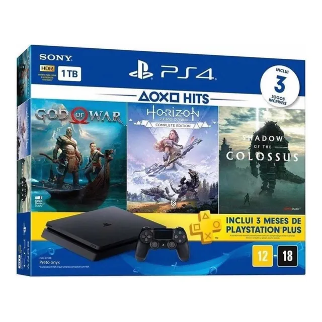 Consola Playstation 4 Ps4 Slim 1tb 2 Controles 3  Juego