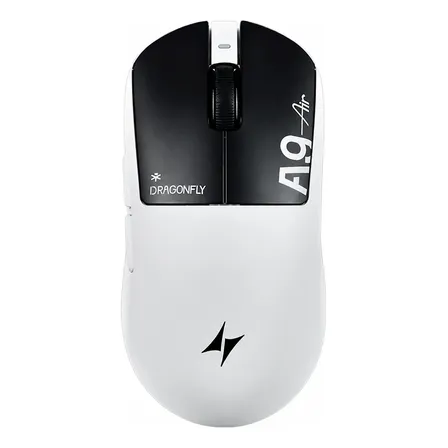 Mouse Gamer Atk Dragonfly A9 Air Sem Fio Leve Shadow White Shadow White