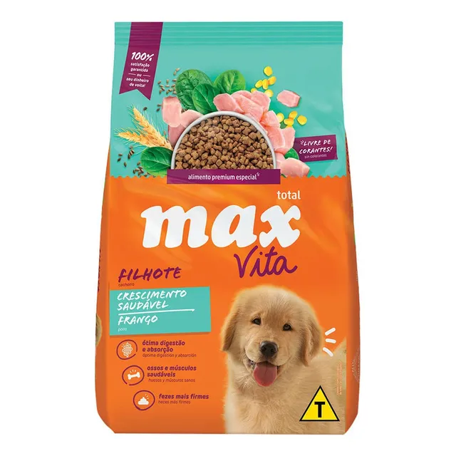 Alimento Max Vita Cachorros Crecimiento Saludable Pollo 3kg