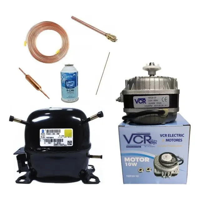 Compresor 1/5hp/r134a/60hz/3t/baja Tecumseh