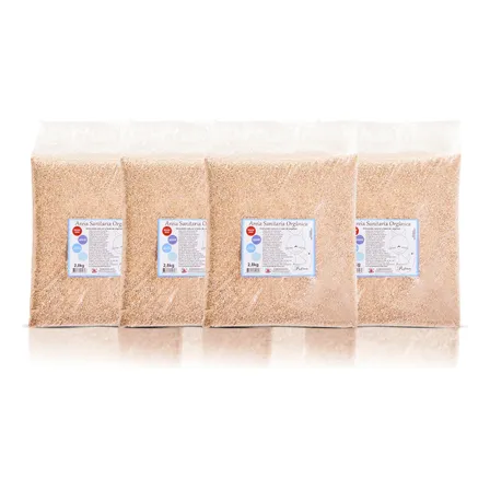Combo 11.2kg Areia Para Gato De Milho E Mandioca Bio
